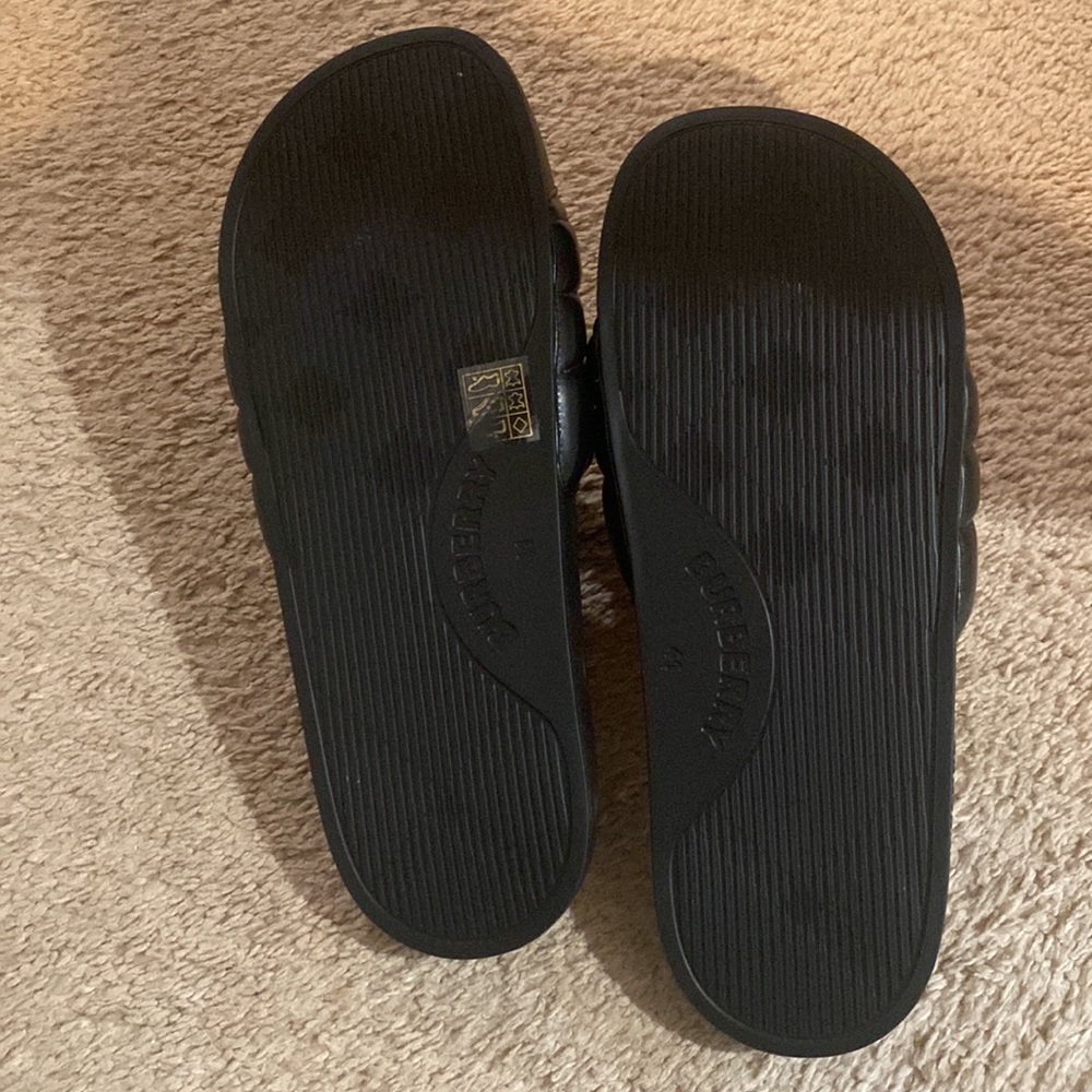 Burberry Monogram Quilted Leather Slide